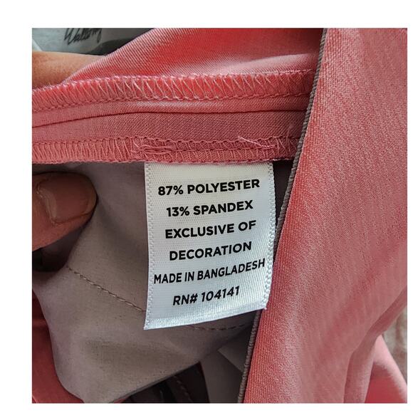 NEW Walter Hagen Micro Lines pink golf shorts wrinkle resistant mens size 40 - Picture 5 of 5